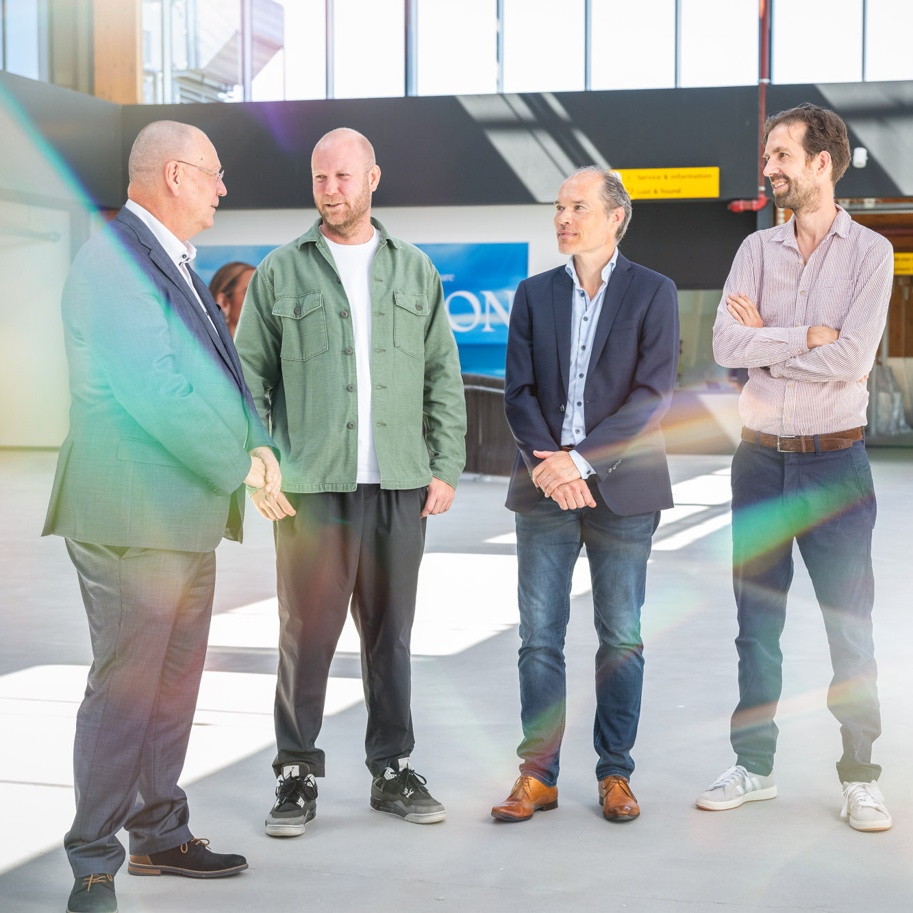 NRG2fly team meeting with partners at Schiphol Airport